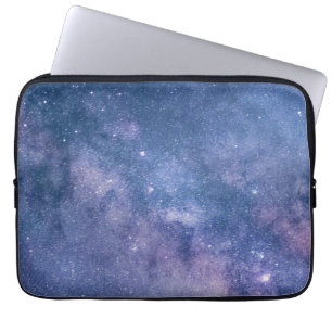 Capa Para Notebook Astronomia cosmos azul violeta roxo céu estrelas