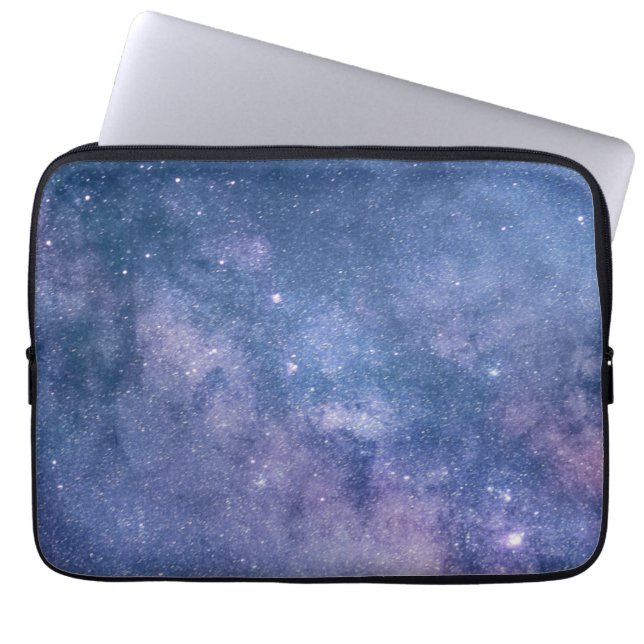 Capa Para Notebook Astronomia cosmos azul violeta violeta céu estrela (Frente)