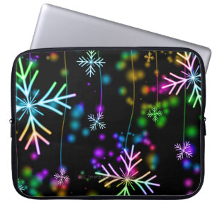 Capa Para Notebook atmosfera festiva e animada de Natal do SlipperyJo