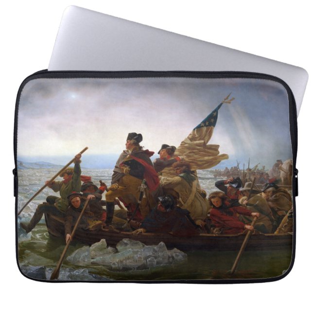 Capa Para Notebook Atravessando o rio Delaware, George Washington (Frente)