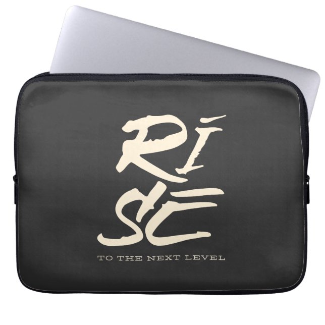 Capa Para Notebook Aumente para o inspirador de motivação de cotação  (Frente)