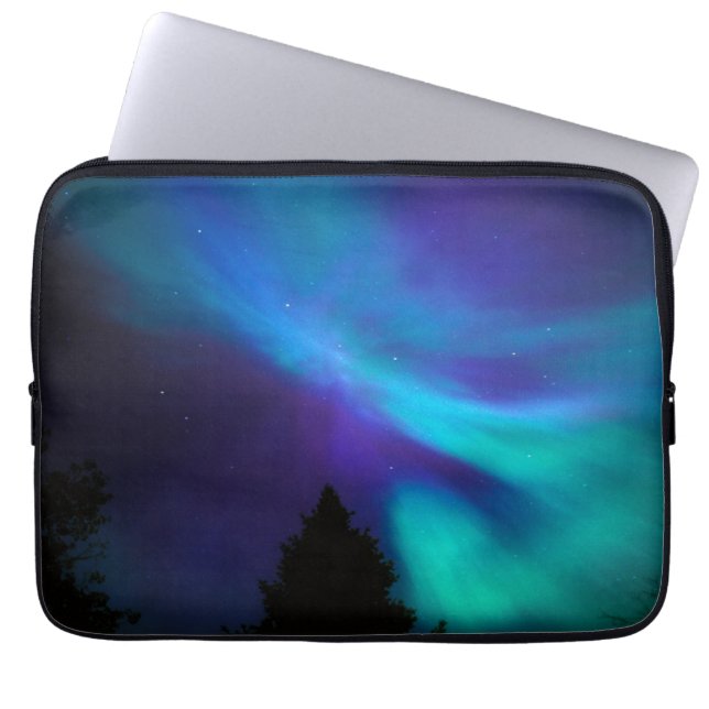 Capa Para Notebook Aurora Boreal | Canadá Ontário Sudbury (Frente)
