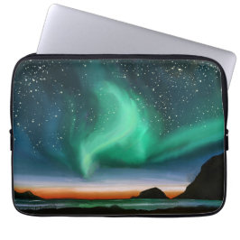 Capa Para Notebook Aurora Boreal - Pintura a Óleo