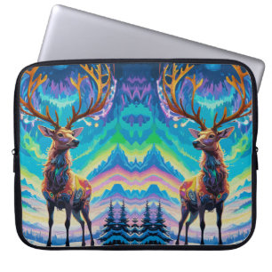 Capa Para Notebook Aurora Stag: Magia na Noite