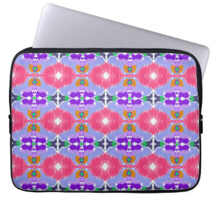 Capa Para Notebook Aurora Vibrante Kaleidoscópio Flor Elétrica