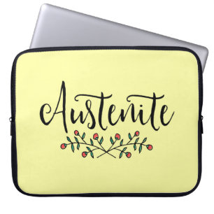 Capa Para Notebook Austenite Floral de Jane Austen