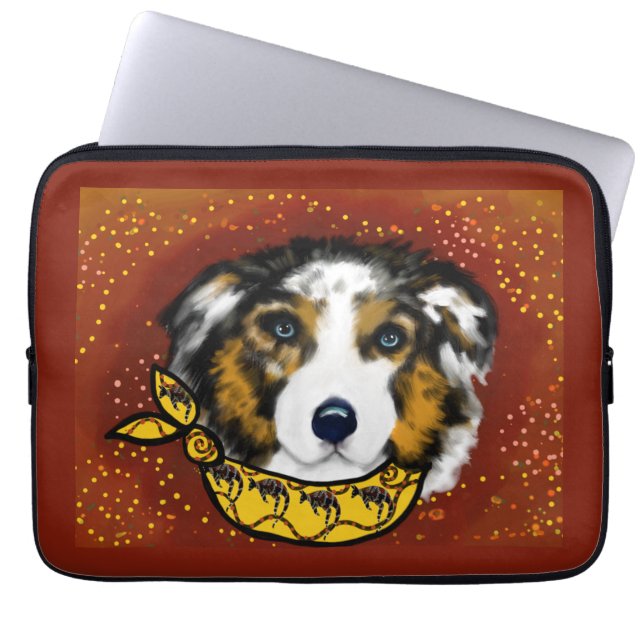 CAPA PARA NOTEBOOK AUSTRALIAN SHEPHERD (Frente)
