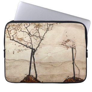 Capa Para Notebook Autumn e Árvores por Egon Schiele, Vintage Art