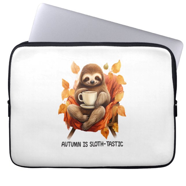 Capa Para Notebook Autumn é Sloth Tastic (Frente)