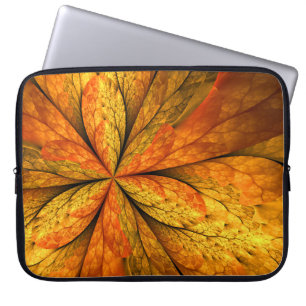 Capa Para Notebook Autumn Feeling, Modern Abstract Fractal Flower