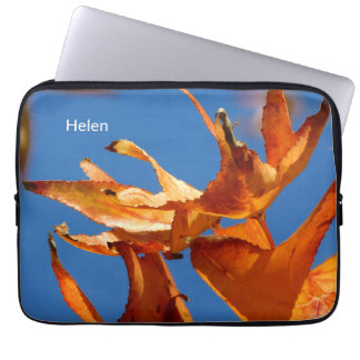 Capa Para Notebook Autumn Leaves Tech Bag – Add Your Name