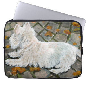 Capa Para Notebook Autumn Leaves Westie no Pacio