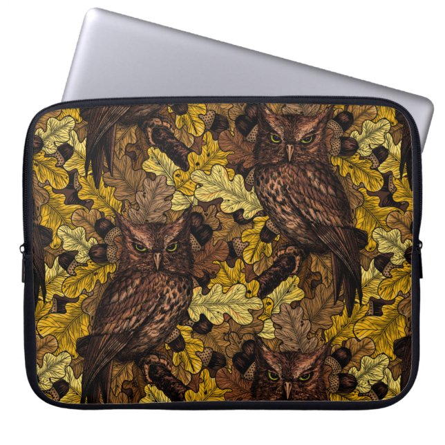 Capa Para Notebook Autumn owls (Frente)