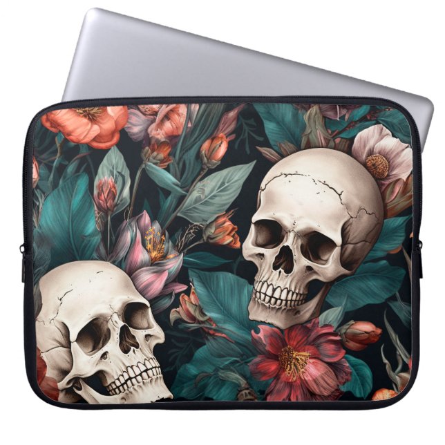 Capa Para Notebook Autumn Vibes 3D Skull (Frente)