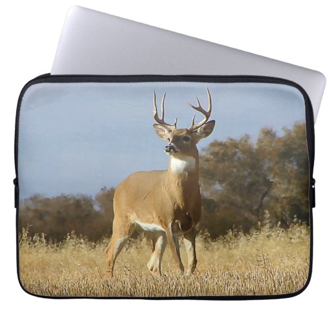 Capa Para Notebook Autumn Whitetail Buck (Frente)