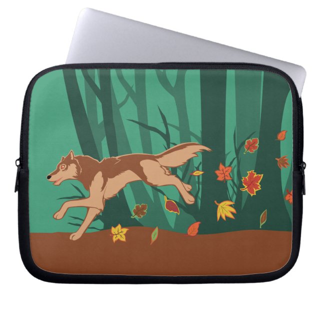 Capa Para Notebook Autumn Wolf (Frente)