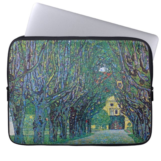 Capa Para Notebook Avenue in Schloss Kammer Park por Gustav Klimt (Frente)