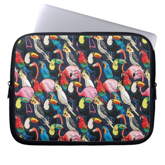 Capa Para Notebook Aves exóticas (Frente)