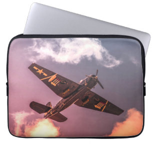 Capa Para Notebook Avião Vintage Belo Céu