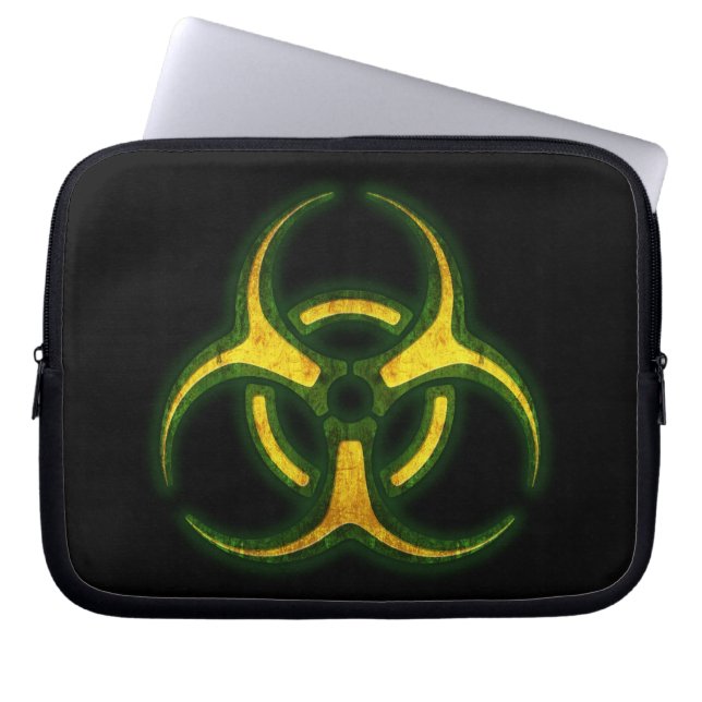 Capa Para Notebook Aviso do zombi do Biohazard (Frente)