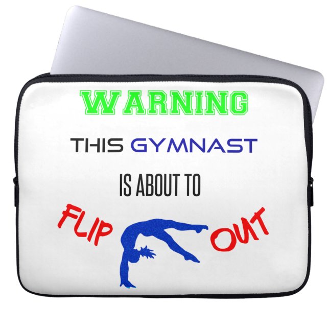 Capa Para Notebook Aviso Que Este Gymnast Está Prestes A Sacudir (Frente)