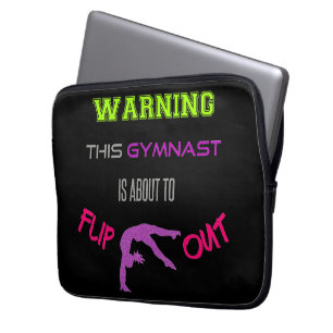 Capa Para Notebook Aviso Que Este Gymnast Está Prestes A Sacudir