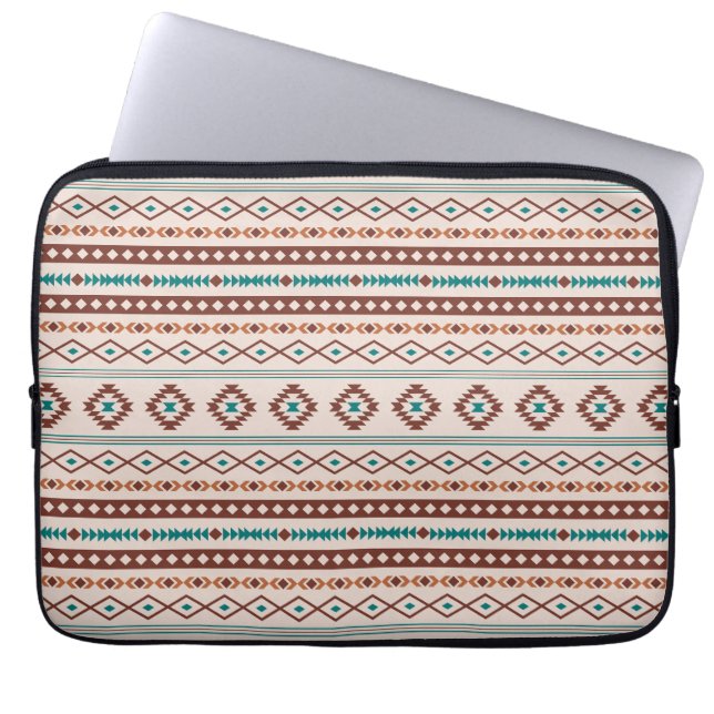 Capa Para Notebook Aztec Rusts Creme Misturado de Motifs Padrão (Frente)