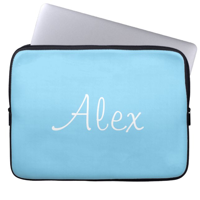 Capa Para Notebook Azul bebê (Frente)