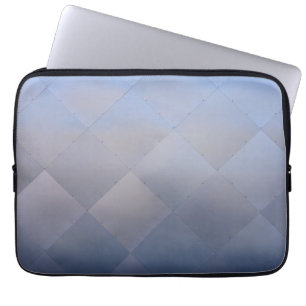 Capa Para Notebook Azul Checkered moderno brilhante do metal