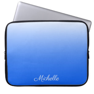 Capa Para Notebook Azul elétrico móvel gradiente personalizado