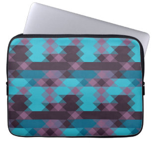 Capa Para Notebook azul pavão, roxo, azul topázio e trovão