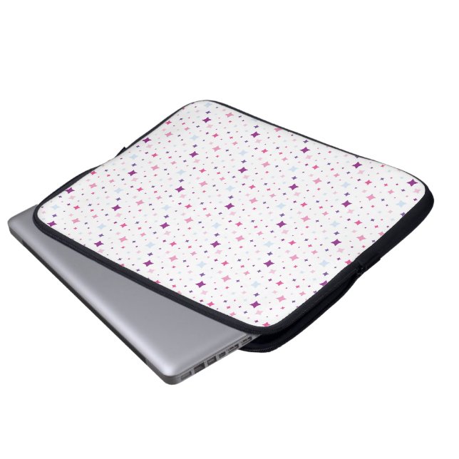 Capa Para Notebook Azul Rosa Estrelas Roxas Espaço Cósmico. (Frente Inferior)