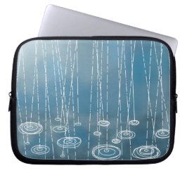 Capa Para Notebook Azul-tempo da chuva