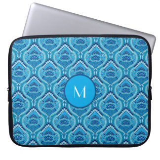 Capa Para Notebook Azulado - Paisley Emplumado