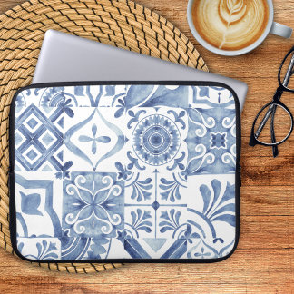 Capa Para Notebook Azulejo Azul e Branco Inspirado