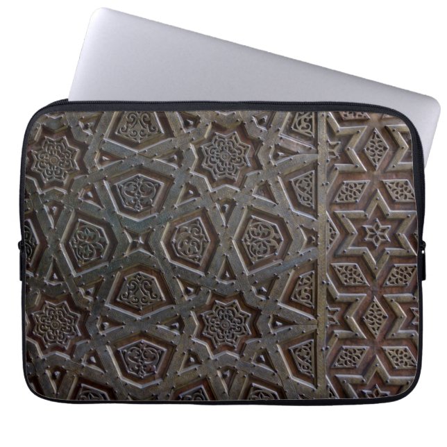 Capa Para Notebook Azulejo cerâmico de padrão islâmico (Frente)