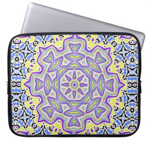 Capa Para Notebook Azulejo de padrões abstratos ornamentais sem costu