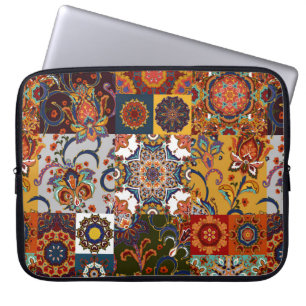 Capa Para Notebook Azulejo de retalhos incolor com o Islã, Árabe