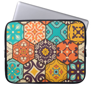 Capa Para Notebook Azulejo de retalhos incolor com o Islã, Árabe