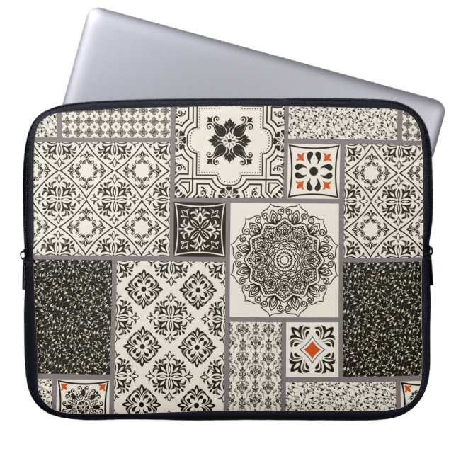 Capa Para Notebook Azulejo sem falhas com o Islã, árabe, indiano (Frente)