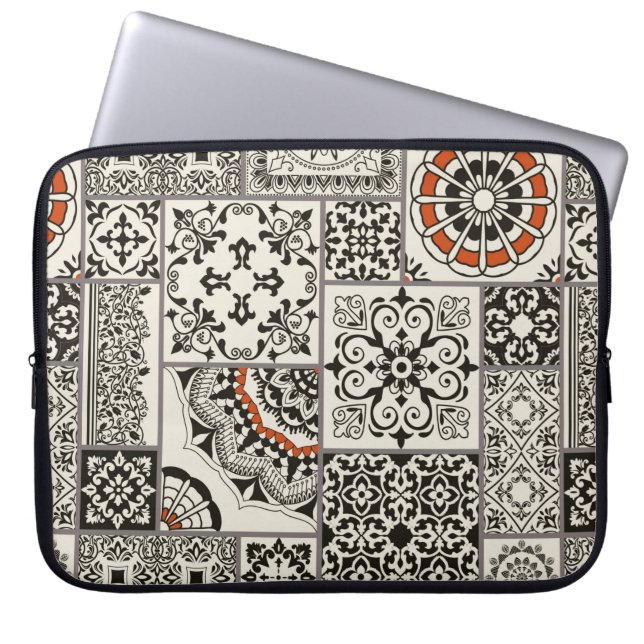 Capa Para Notebook Azulejo sem falhas com o Islã, árabe, indiano (Frente)