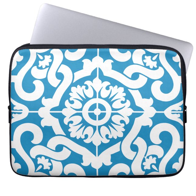 Capa Para Notebook Azulejos azuis portugueses 1 (Frente)