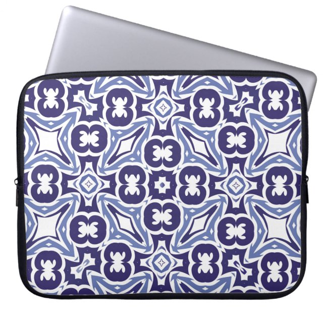 Capa Para Notebook Azulejos azulejo cerâmicos de cor decorativa. Vint (Frente)