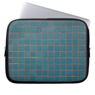 Capa Para Notebook azulejos com manchas azuis