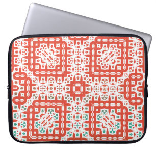 Capa Para Notebook Azulejos de talavera cerâmico de cor decorativa. V