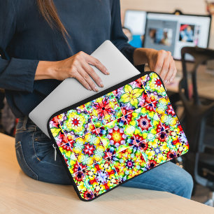 Capa Para Notebook Azulejos do Mediterrâneo, Azulejos de Tinta Álcool