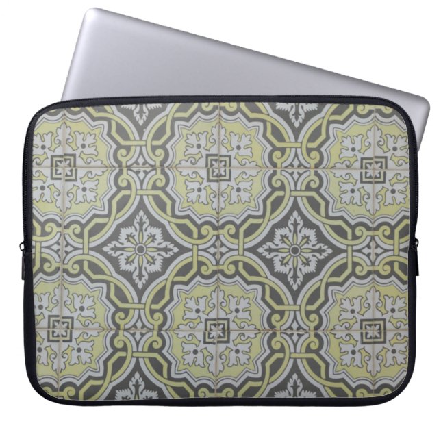 Capa Para Notebook Azulejos Vintage (Frente)