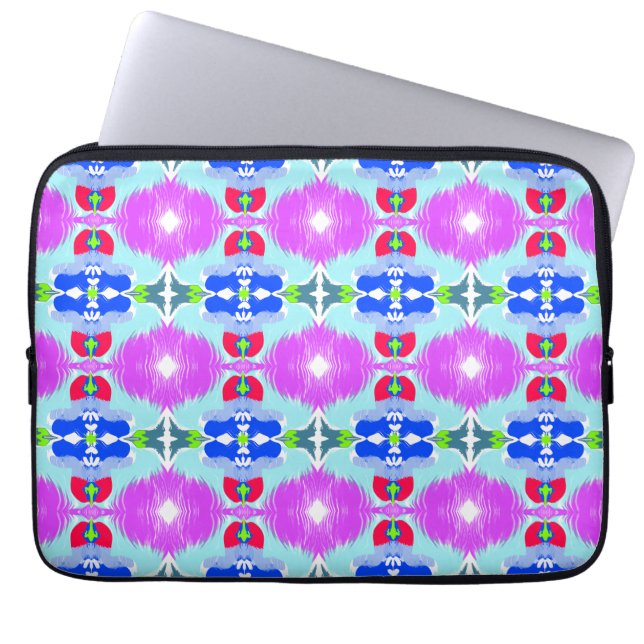 Capa Para Notebook Azure Bloom Kaleidoscope (Frente)