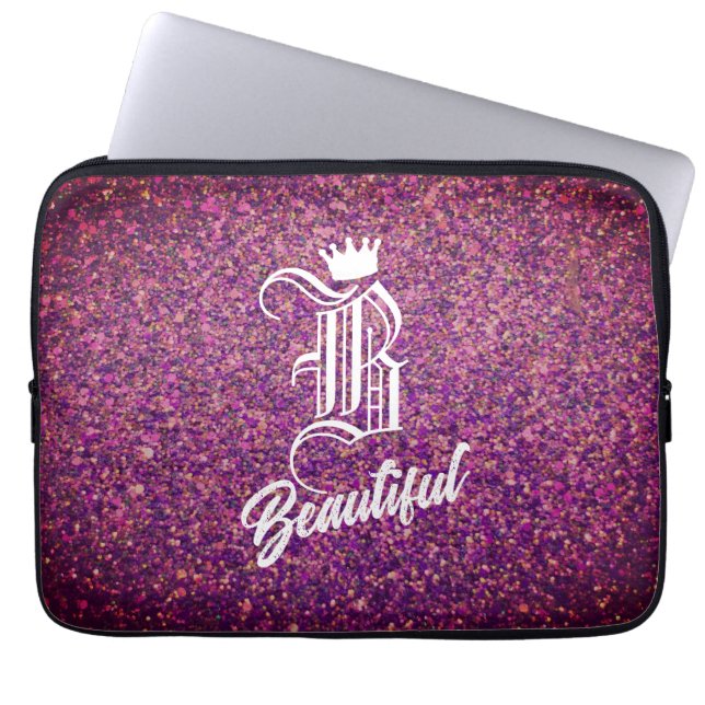Capa Para Notebook B Bela Bolsa de laptop Rosa (Frente)