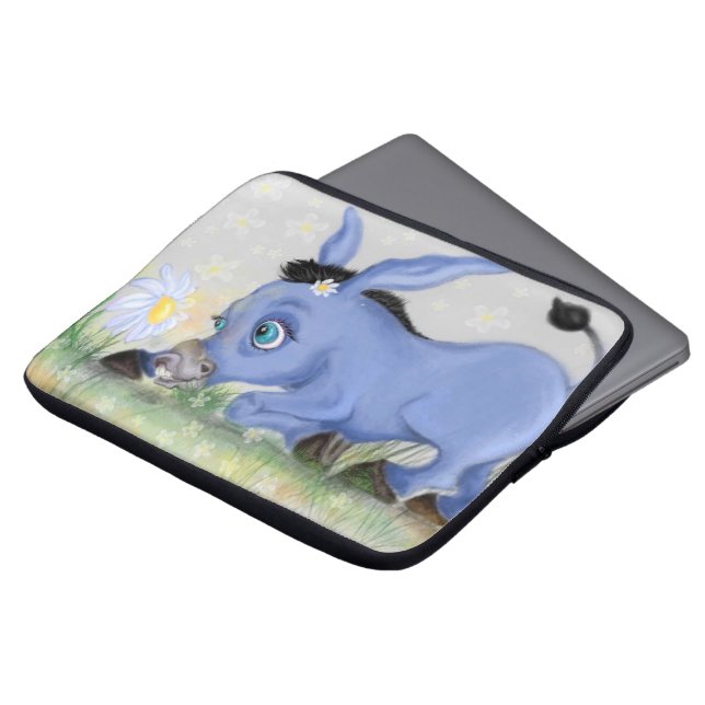 Capa Para Notebook Baby Donkey e Daisy Bolsa de laptop Gift (Frente Topo)